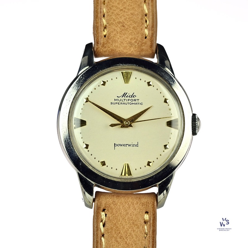 Mido Multifort – Superautomatic Powerwind – Francois Borgel Case – c.1950s