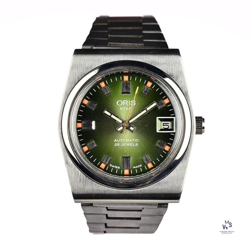 Oris Star Automatic – Tiger Eye Green Dial – Automatic – c.1970s