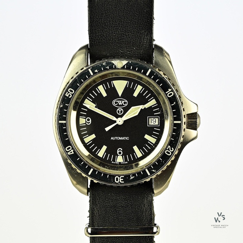 Rare CWC Royal Navy Automatic Diver MK.1 – Quickset Date – 2004