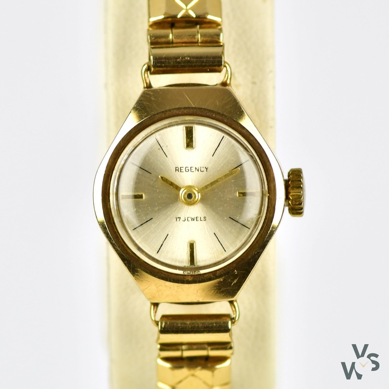 Regency – A Vintage Ladies 9ct Yellow Gold Cocktail Watch –  c.1960s