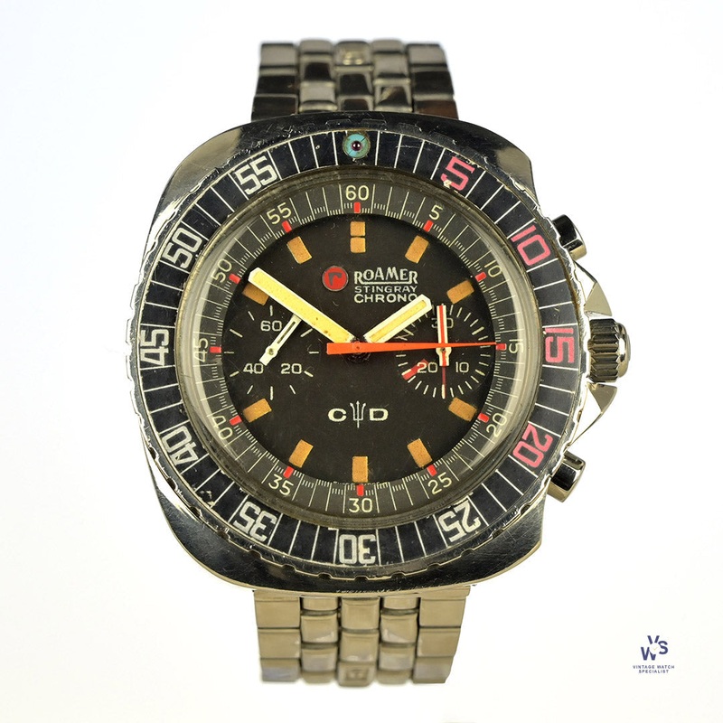 Roamer Stingray Chronograph Diver – c.1970 – with Valjoux Calibre 23 Movement