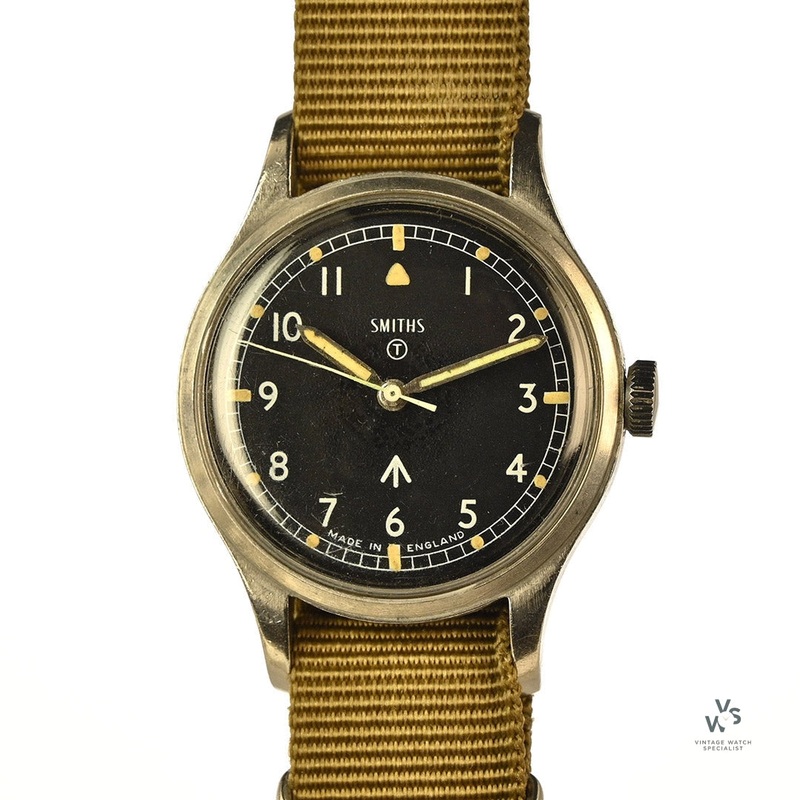 Smiths – British Army Issued W10 Wristwatch – Issued and Marked 1968