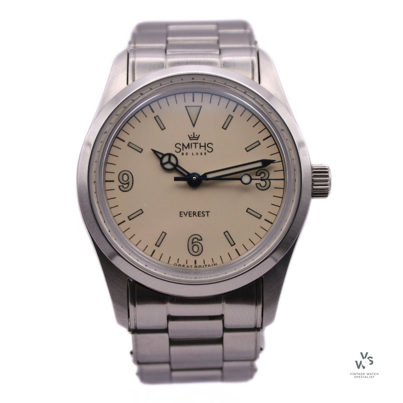 Smiths – Everest PRS25 White Dial – Time Factors – Box and papers – Sold New December 2020