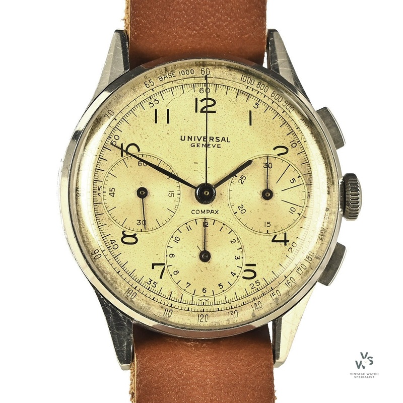 Universal Geneve – Compax – Triple-Register Chronograph – Reference 22427 – c.1940s