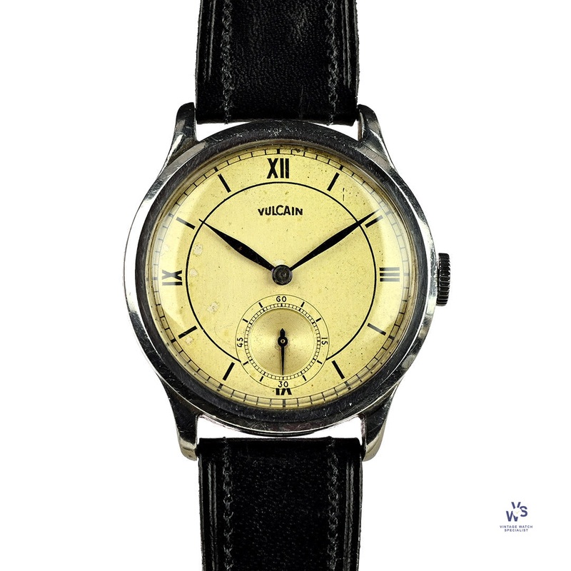 Vulcain Sector Dial – Jumbo Case – Late 1940s