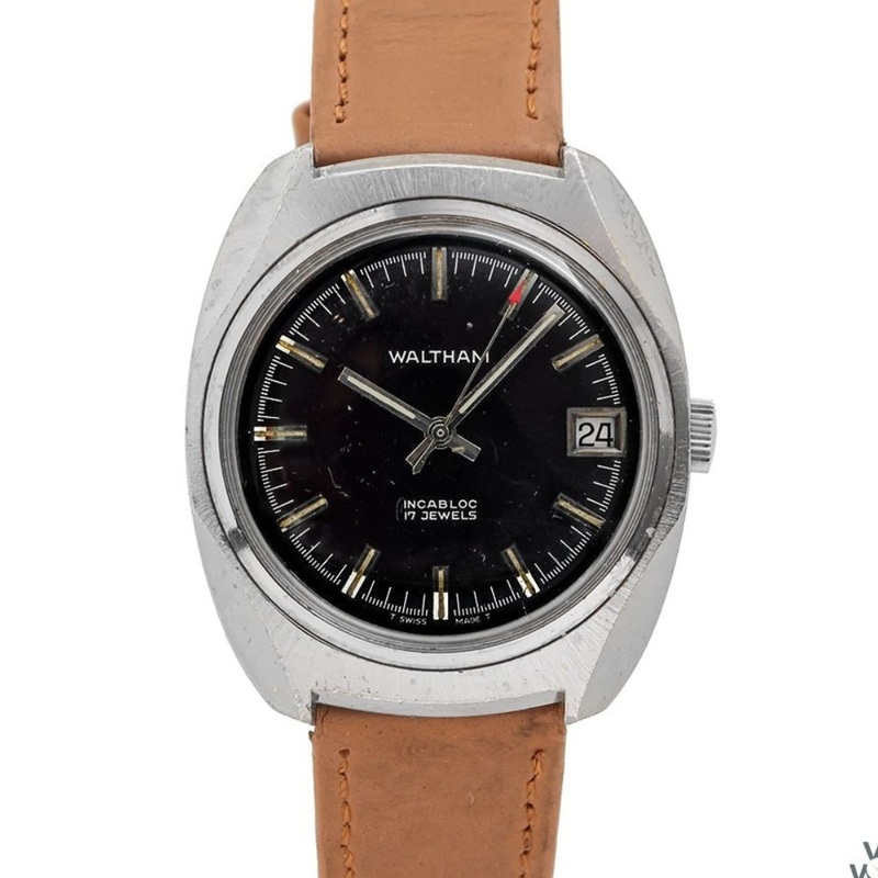 Waltham Calendar Manual -Stainless Steel Case – c.1970