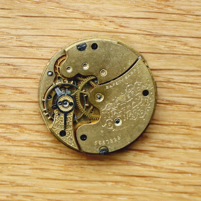 Waltham Pocket Watch – Dial, hands & Movement – Spares/Repairs