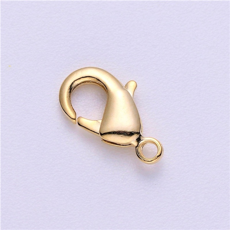 24K Gold Filled 12mm x 7mm Lobster Clasps Closure Supply | K-117 K-241 Gold