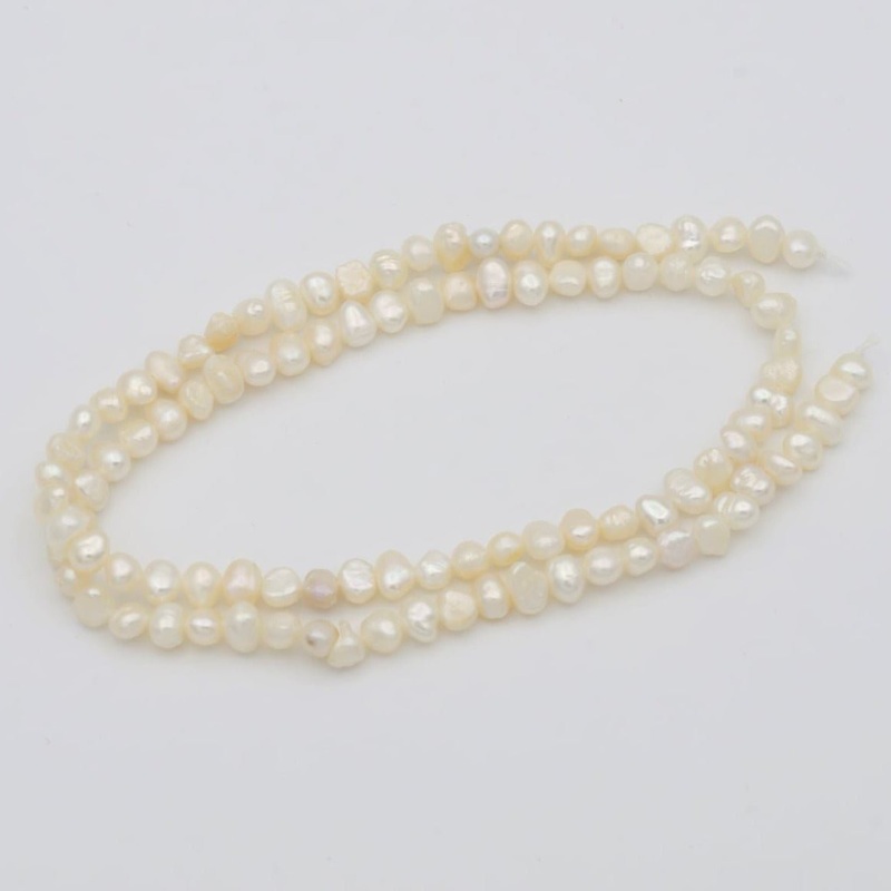 3.4-5.8mm AAA Tiny Seed Natural White Potato Freshwater Pearl Beads Genuine Tiny Freshwater Pearl Beads | WA-815 Clearance Pricing