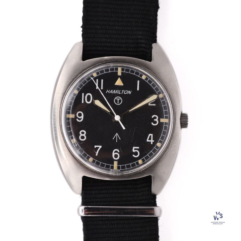 Hamilton – Military Issued W10-6645-99 – Cushion Cased Watch – Issued 1972