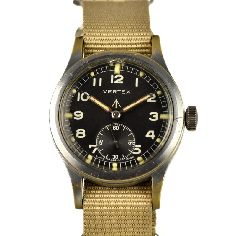 Vertex WWW – A Dirty Dozen Military Issued Wrist Watch – c.1945 – Calibre 59 Movement