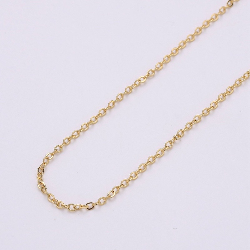Gold ROLO Cable Chain – 24K Gold Filled Chain – Gold Fill Chain Bulk – Dainty Gold Chain Wholesale – Unfinished Gold Chain by the Yard | ROLL-134 Clearance Pricing