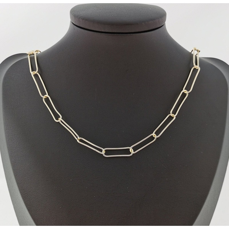 16K Gold Filled Paperclip Rolo Cable Chain by Yard, Gold Filled Cable Rolo Chain by Yard, Wholesale bulk Roll Chain for Jewelry Making | ROLL-190 Clearance Pricing