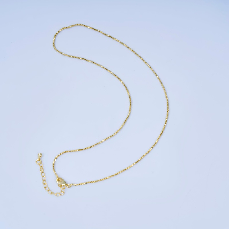 24K Gold Filled 1.5mm S-Link 16 Inch Chain Necklace | WA-3226