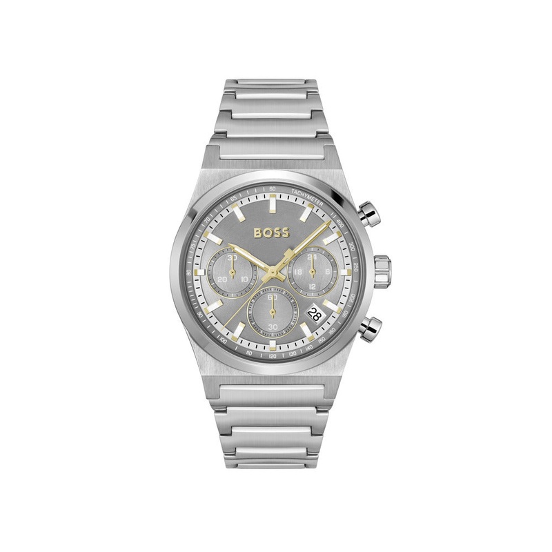 Men Candor Chrono Grey Watch