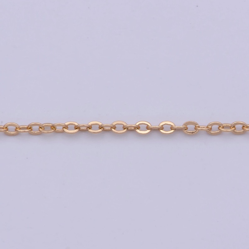 18K Gold Filled 1.2mm Cable Chain 18 inch Finished Necklace For Wholesale Necklace Dainty Jewelry Making Supplies | WA-480 Clearance Pricing