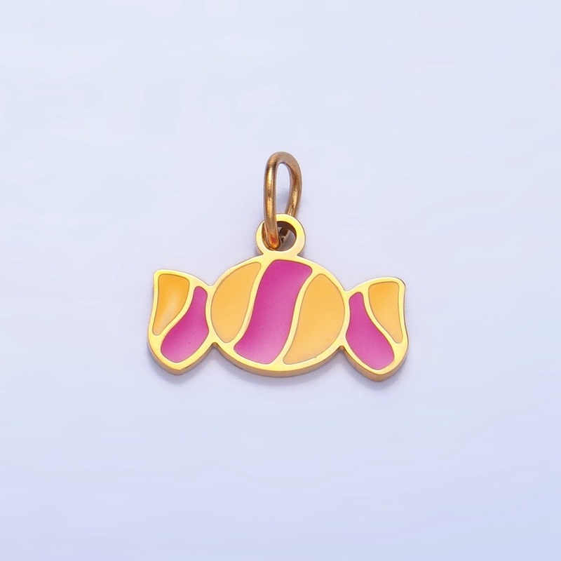 Stainless Steel Enamel Candy Sweets Mini Charm | P1537