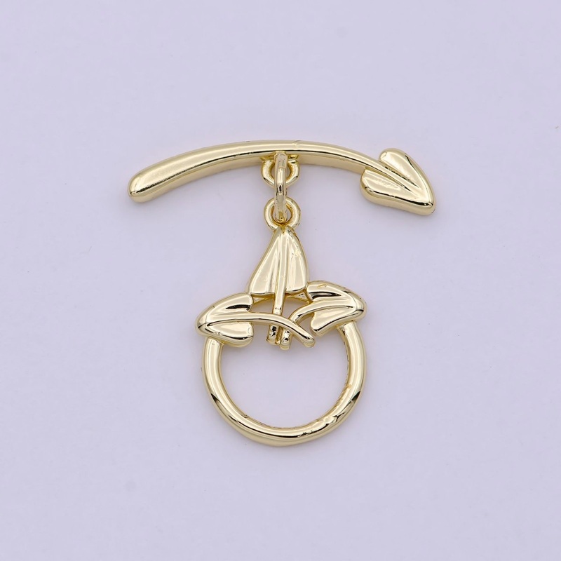 Wholesale Gold Toggle Clasp, Arrow OT Clasp Fancy Design OT Clasp Bulk Supply for Bracelet Necklace Component L-628