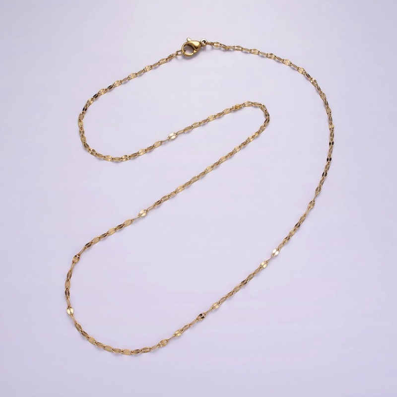 Stainless Steel 2mm Mariner Anchor 18 Inch Necklace | WA-2348 Clearance Pricing