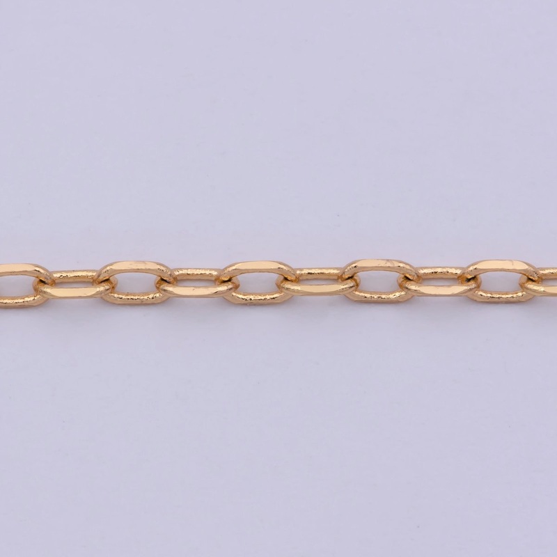 18K Gold Filled Cable Chain Necklace, 21.4 Inch Cable Chain Necklace, Dainty 1.7mm Link Necklace | WA-478 Clearance Pricing