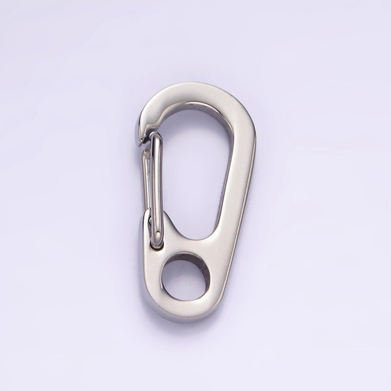 Stainless Steel 20mm Snap Hook Carabiner Minimalist Jewelry Findings Supply | Z559