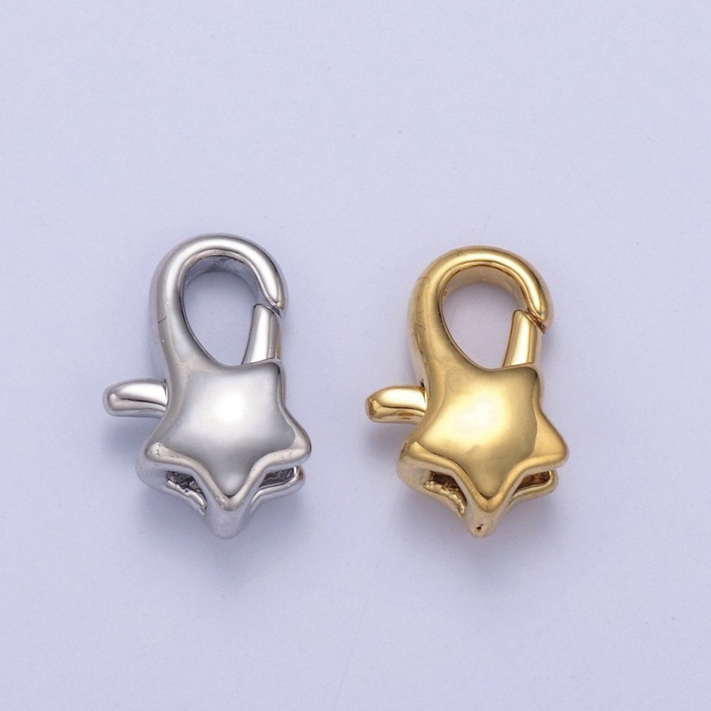 Wholesale Gold Filled Star Lobster Clasp Tiny Star Trigger Clasp  Celestial Lobster Claw for Jewelry Making Supplies L-652 L-653 Gold