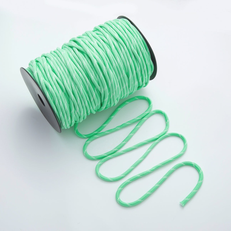 5mm Light neon Green Cord by Yard Unfinished Paracord for Necklace Bracelet Finding | Roll-1732
