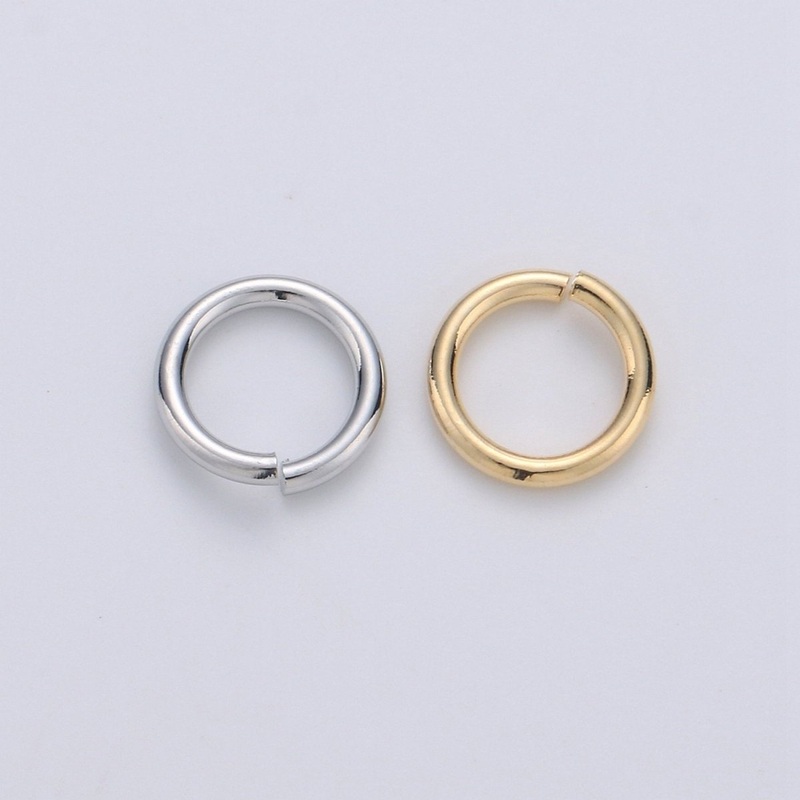 Open Jump Ring Real Gold Plated Jump Ring 4mm, 7mm with 20 gauge / 0.8mm thickness for Jewelry Supply Component 10gram SP-1580 SP-1581 SP-1592 SP-1593 Gold 4mmx0.8