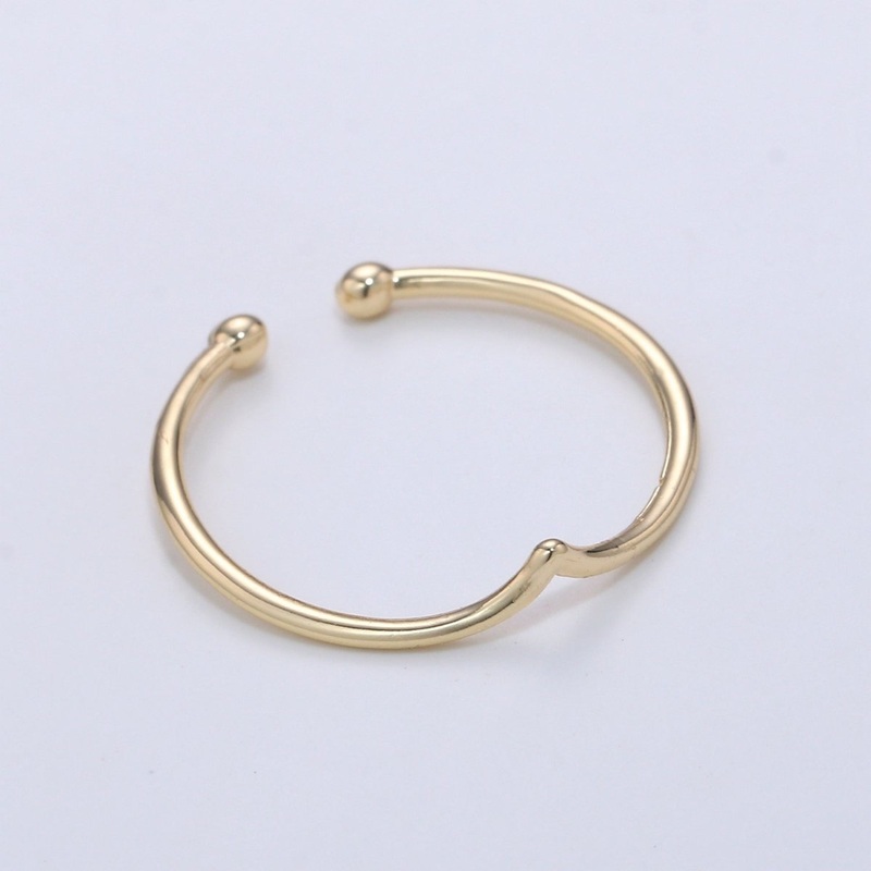 Dainty Chevron Ring – Gold Stacking Ring – Thin Ring – Open Ring – Triangle Ring – Thin Band – Simple Gold Ring Minimalist Jewelry R-081