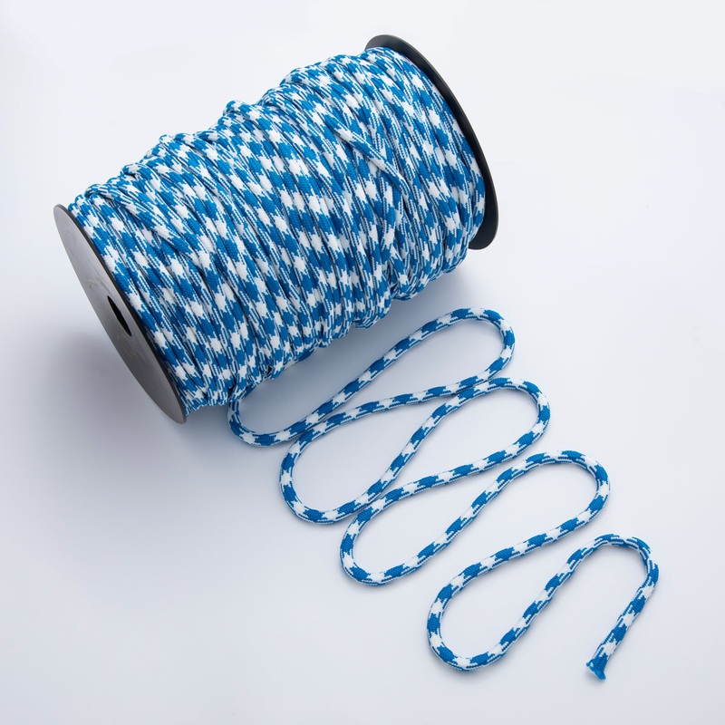 5mm Blue White Cord by Yard Unfinished Paracord for Necklace Bracelet Finding | Roll-1727