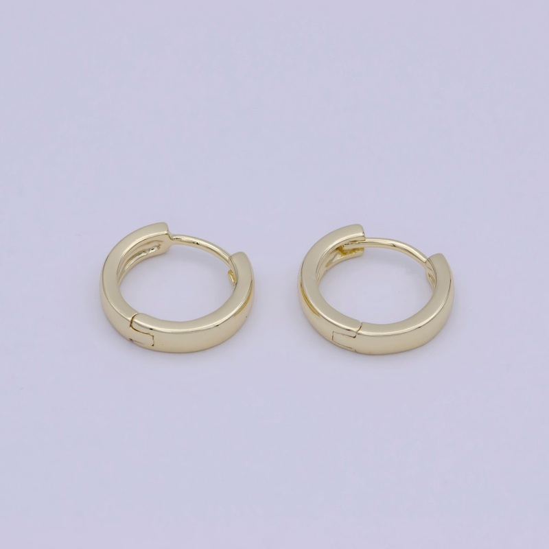 1 PAIR Gold Filled Huggie Hoop Earrings Minimalist Hoop Dainty Earrings Huggie Hoop for Everyday Wear T-305