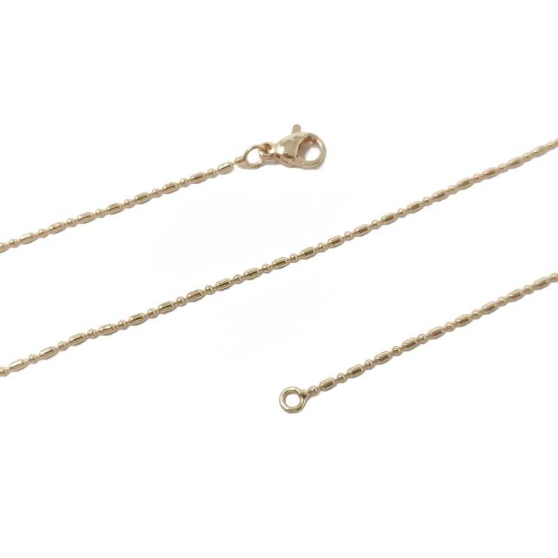 16, 17.8, 19.8 Inches Gold Filled Bead Necklace – 1.2mm, 14K Gold Filled Bead Necklace w/Lobster Clasps | CN-903, CN-904, CN-905 Clearance Pricing 16 Inches