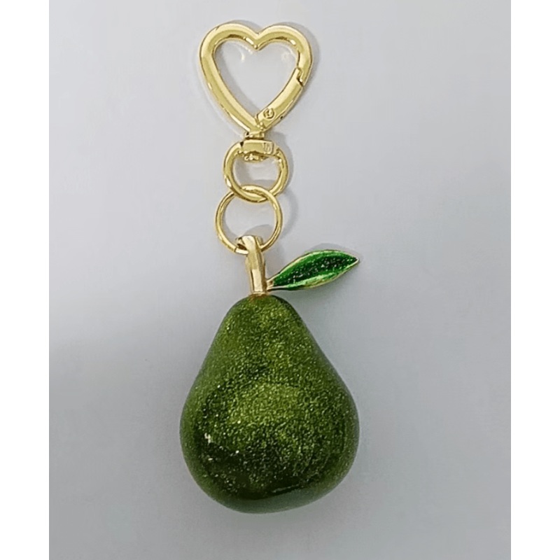 Fruits Keychain Accessories Green Pear Bag Purse Backpack Charm Accessories | WB-00009