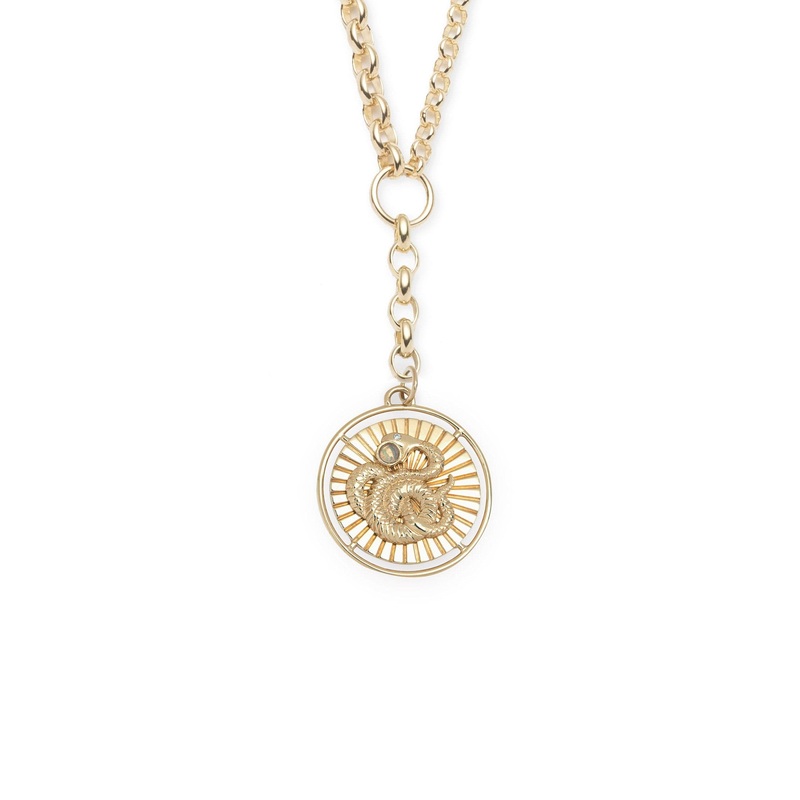 Wholeness : Heavy Mixed Belcher Extension Chain Necklace