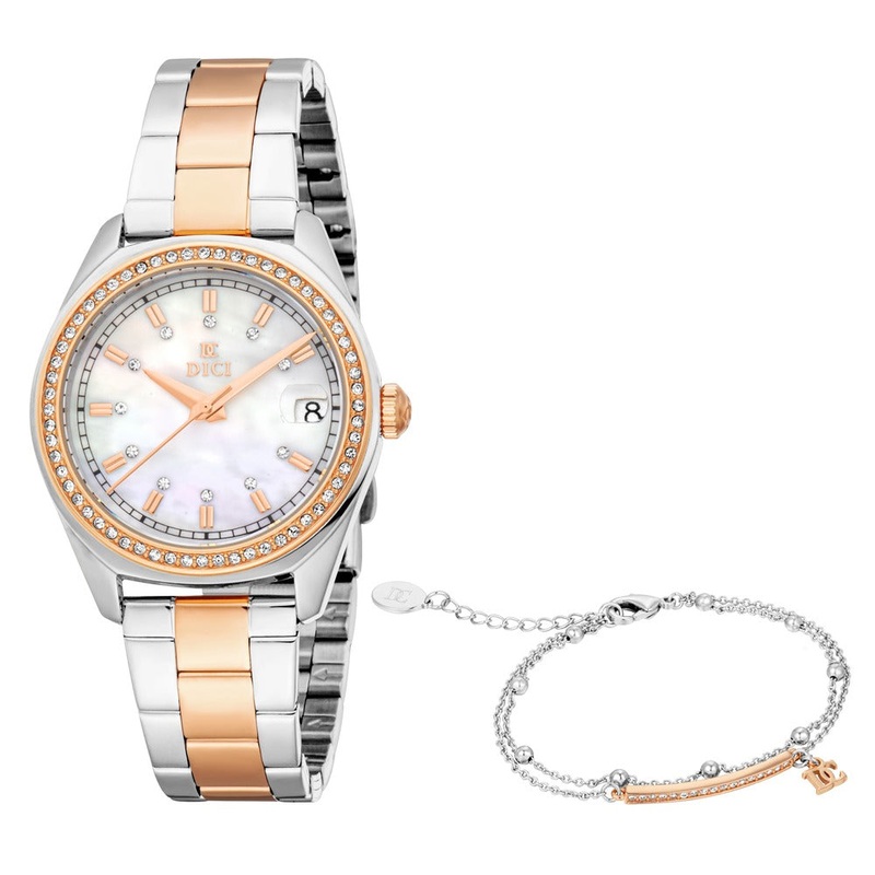 Women Giana White Watch Set