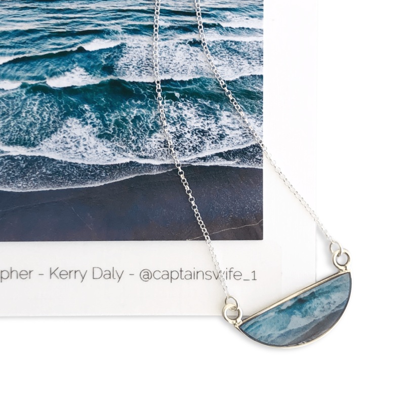Waves Semi-Circle Necklace