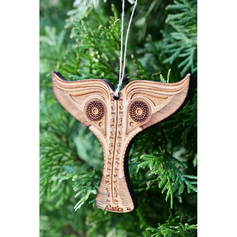 Whale Tail Ornament