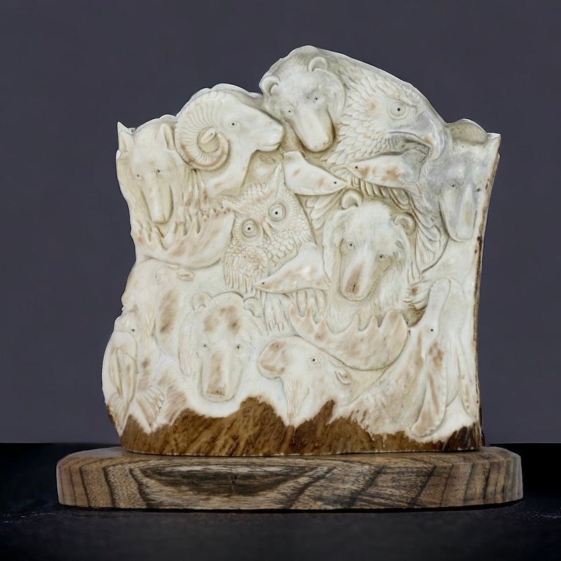 Wildlife – Moose Anlter Carving