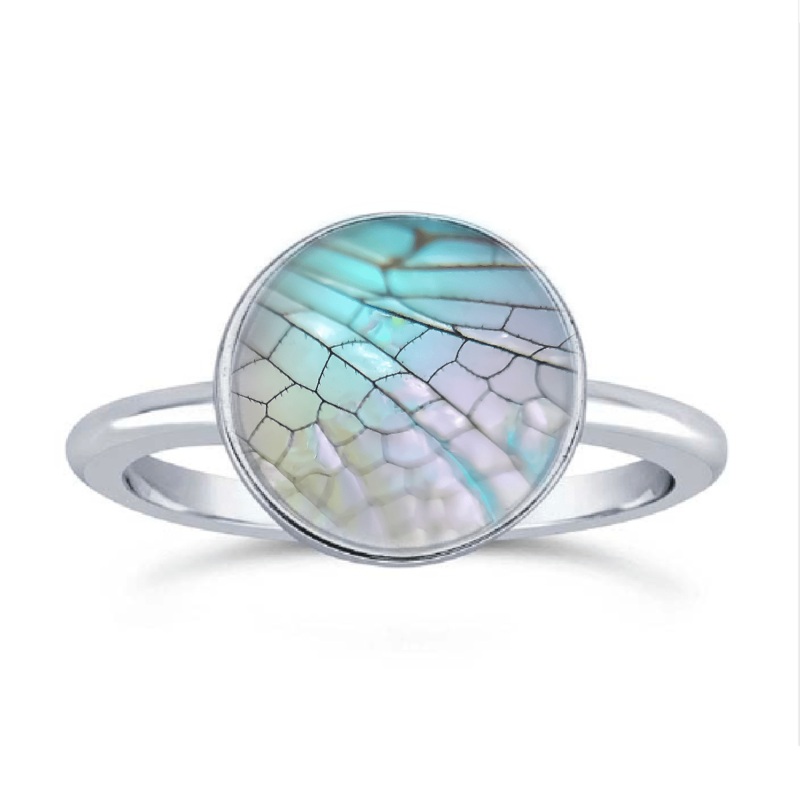 Glass Wing Stacking Ring