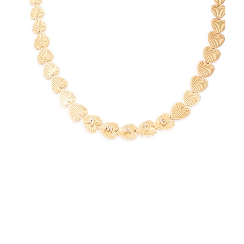 True Love : Custom Graduated Heart Token Necklace