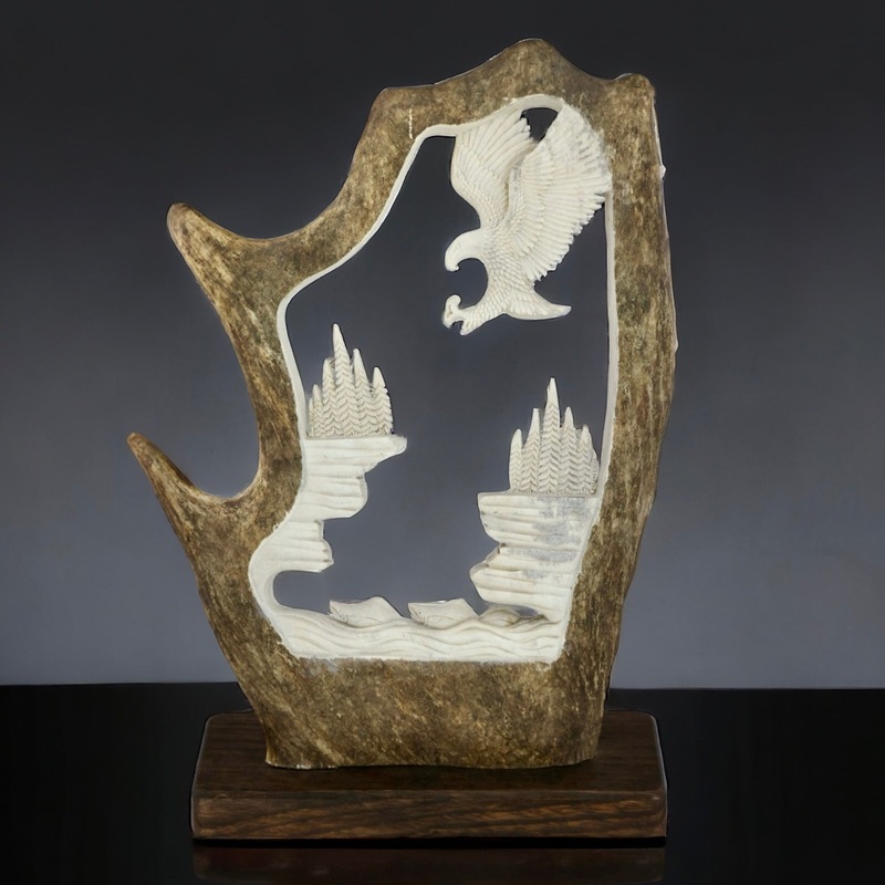 Eagle – Moose Anlter Carving