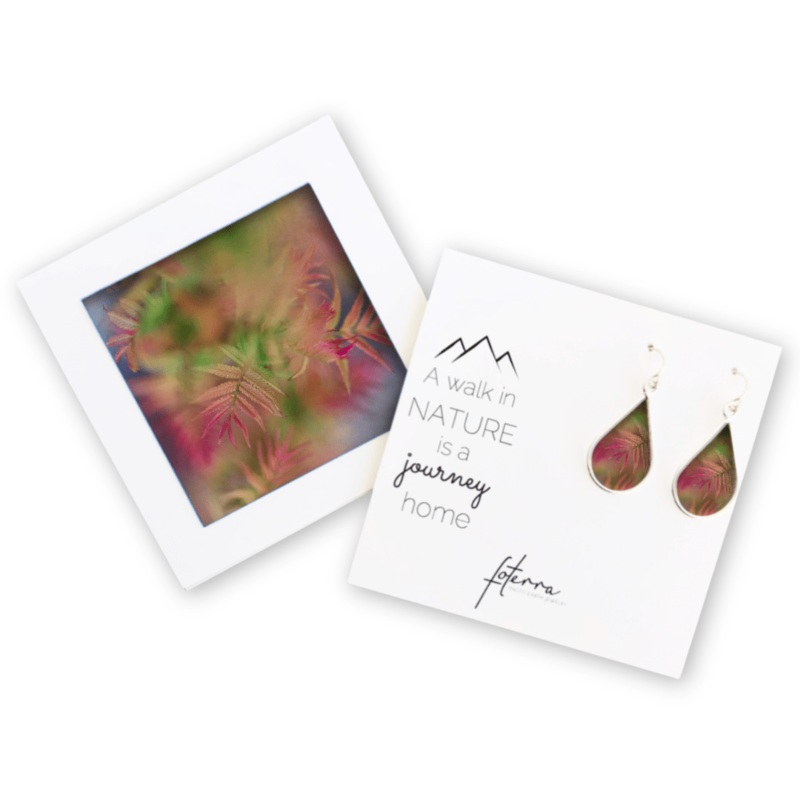 Red Fern Earrings