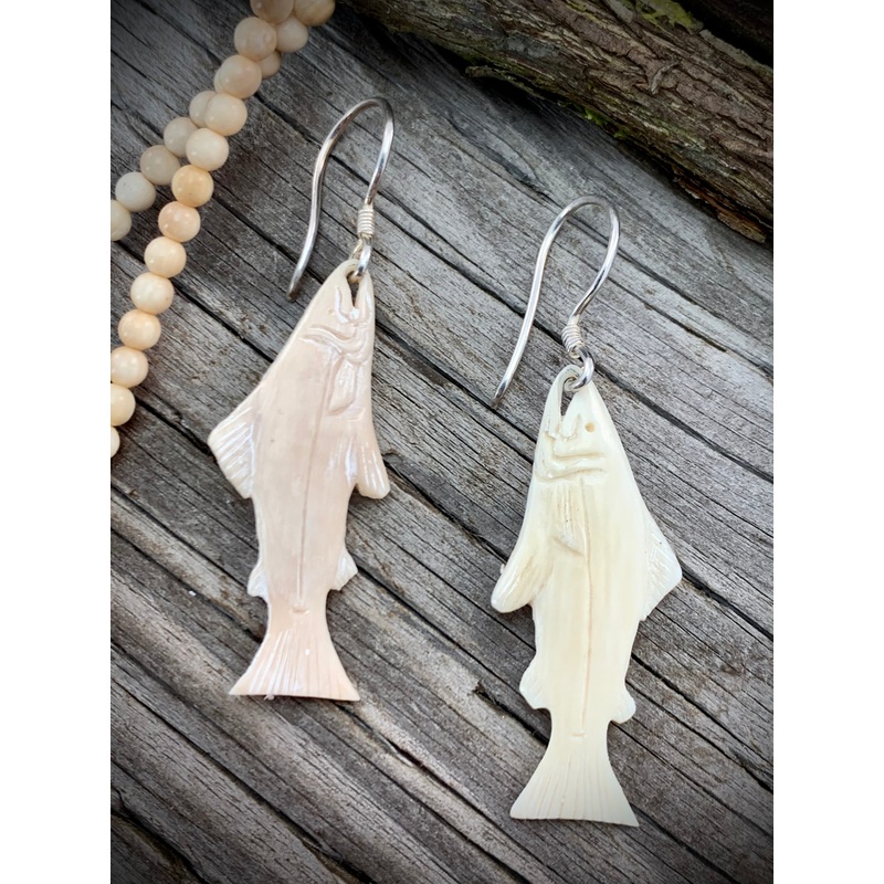 Salmon Earrings