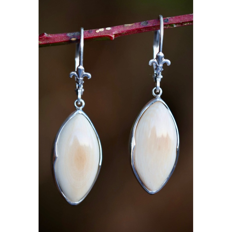 Ivory Marquise Earrings