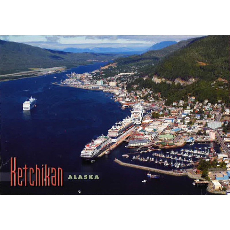 Ketchikan Aerial Postcard