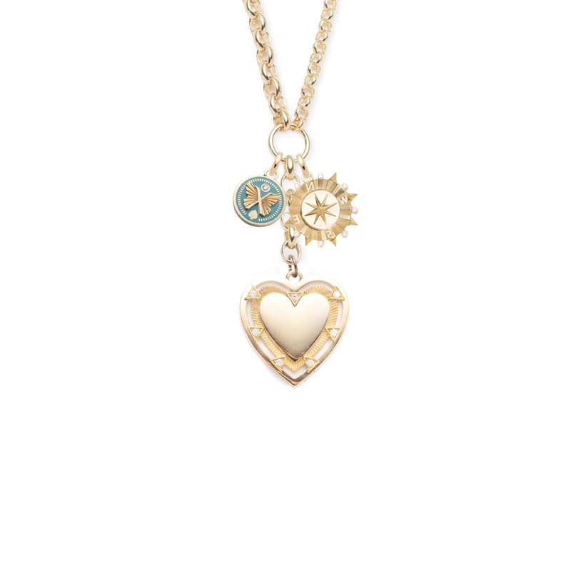 Love, Internal Compass & Reverie : Heavy Mixed Belcher Extension Chain Necklace Story
