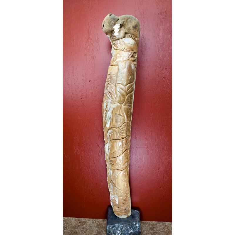 Totem Whale Bone Carving