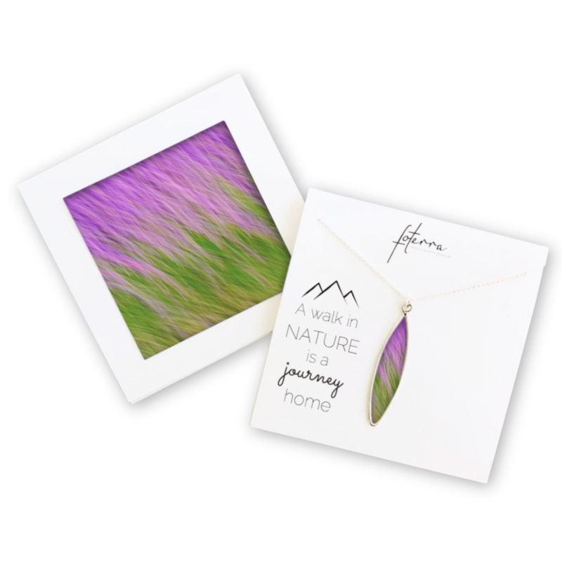 Abstract Lavender Necklace