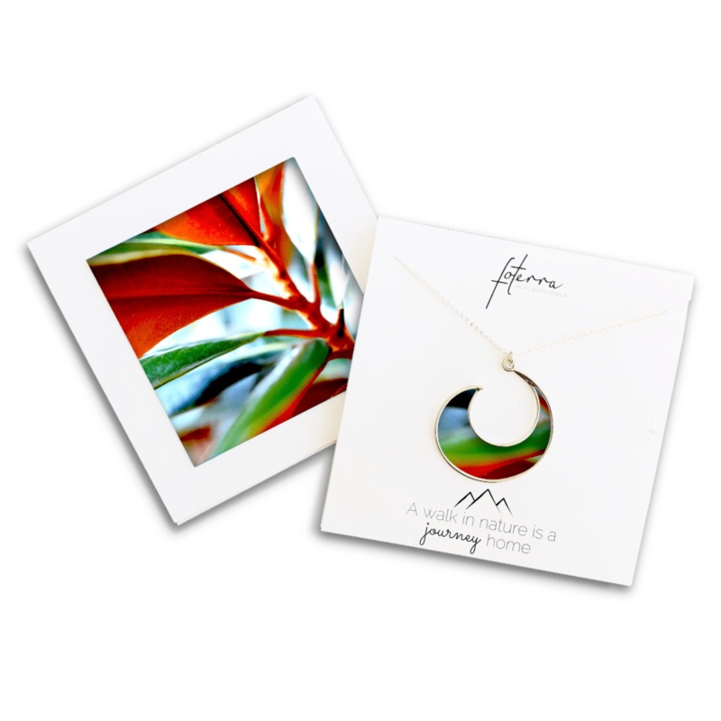 Ti Leaf Crescent Necklace