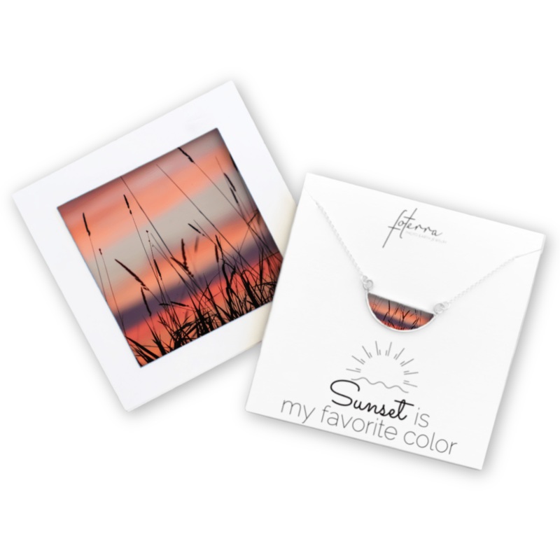 Cattails Semi Circle Necklace